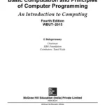 Basic Computation and Principles of Computer Programming WBUT 4th Edition by E. Balagurusamy